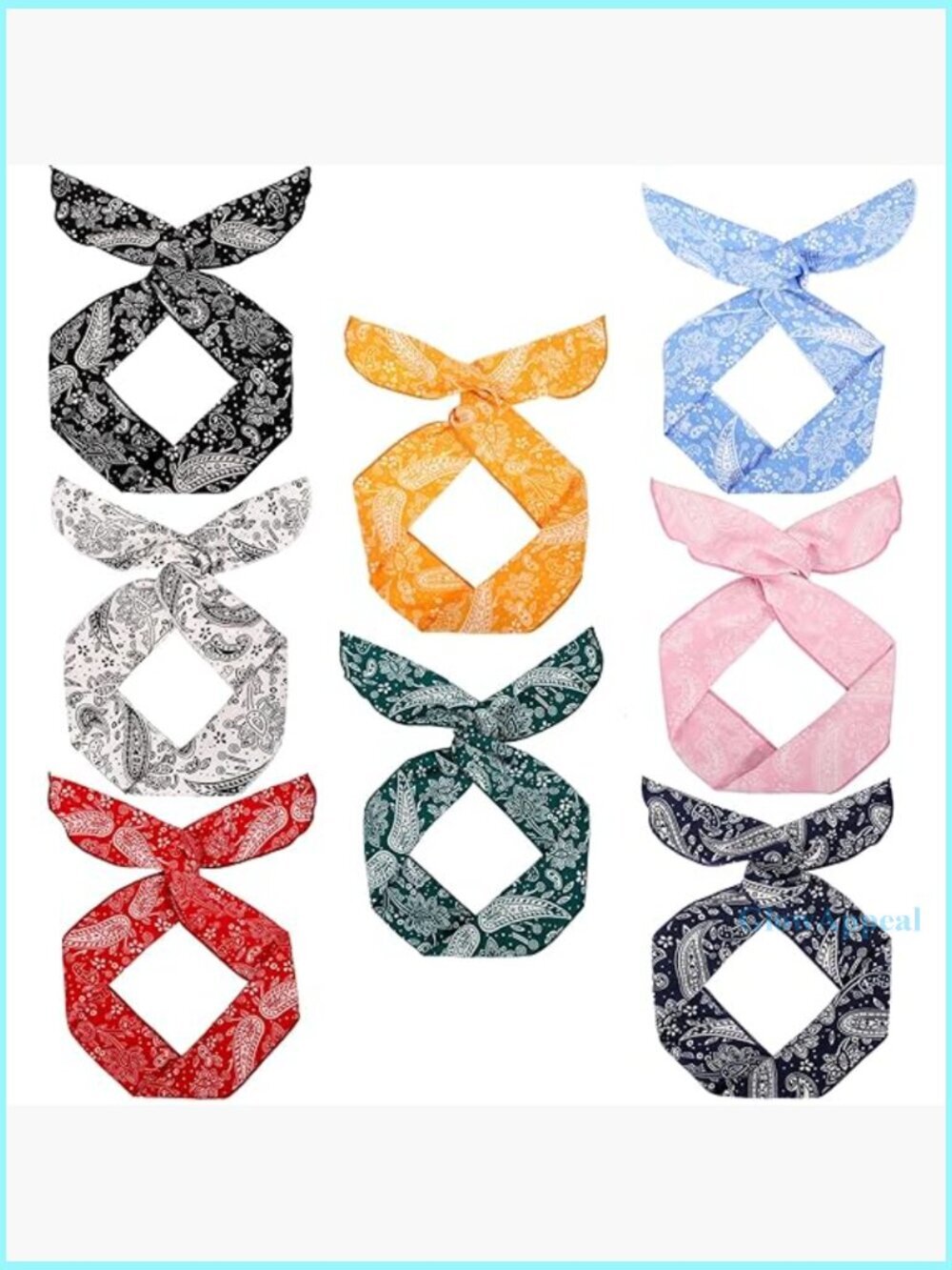 Wire Headbands with Twist Bow Design, 8-Pack for Women